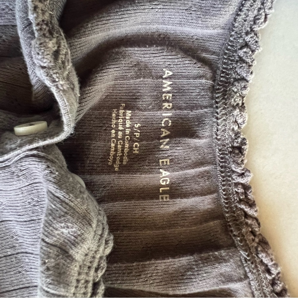 Gray Ribbed Tank Top - Picture 2 of 3
